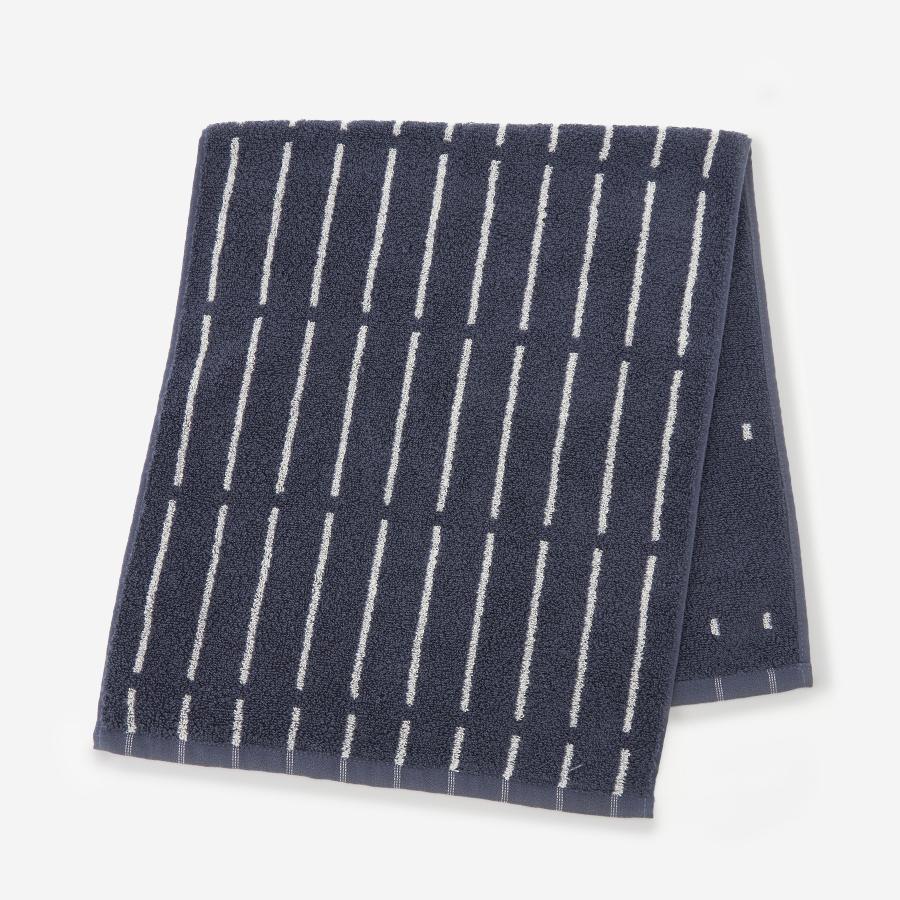 Kuvio Hand Towel Navy & White