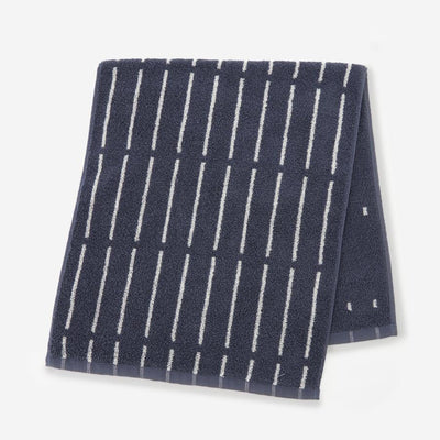 Kuvio Hand Towel Navy & White