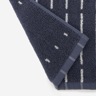 Kuvio Hand Towel Navy & White
