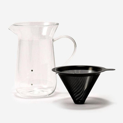 Titanium Cone Filter & Glass Pitcher Set
