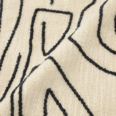 Oura Cushion Cover 45cm White & Black