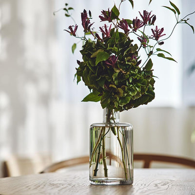 Bottle Glass Flower Vase Large