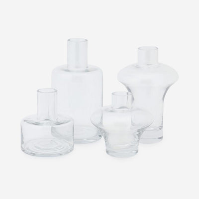 Curve Glass Flower Vase Small