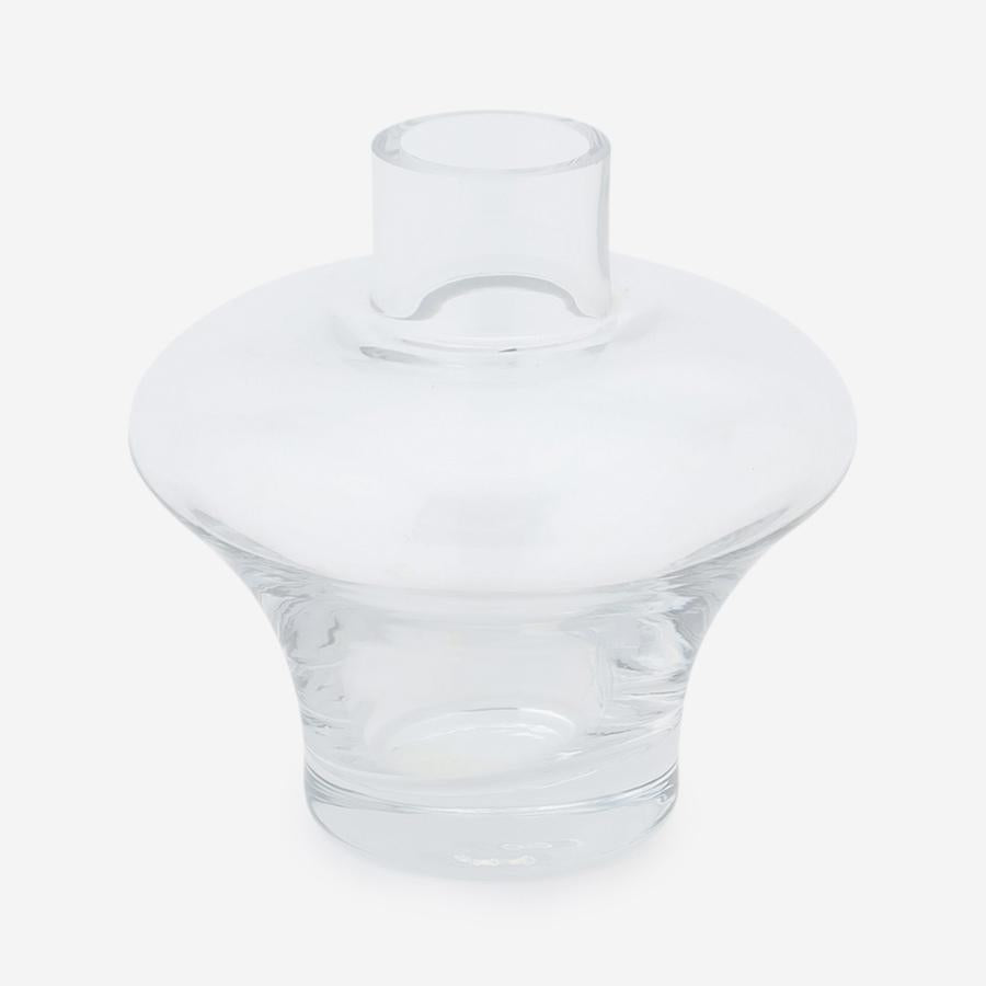 Curve Glass Flower Vase Small