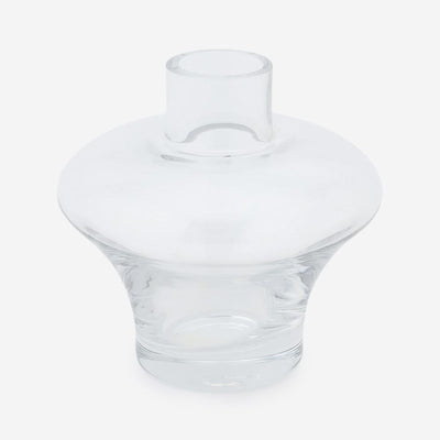 Curve Glass Flower Vase Small