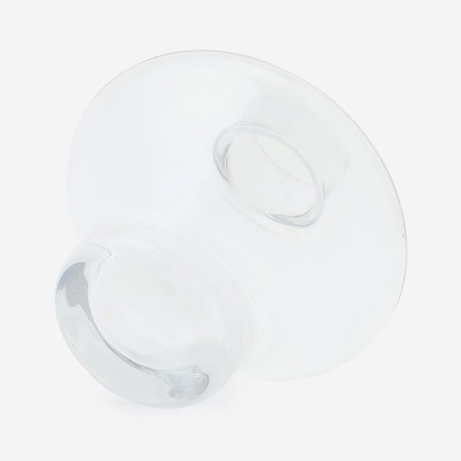 Curve Glass Flower Vase Small