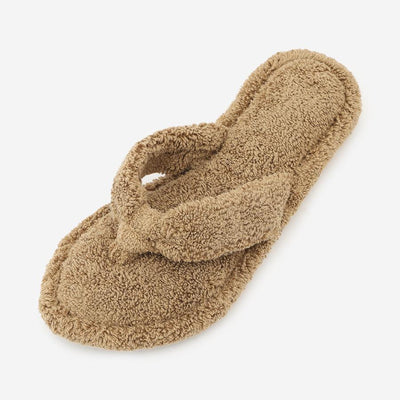 Cotton Pile Room Slippers Medium Brown
