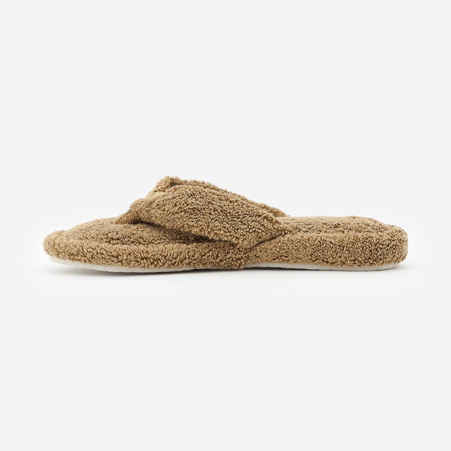 Cotton Pile Room Slippers Medium Brown