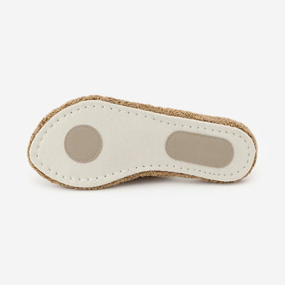 Cotton Pile Room Slippers Medium Brown