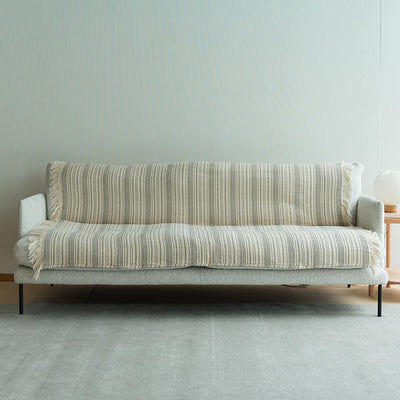 Razat Jacquard Woven Throw White & Black