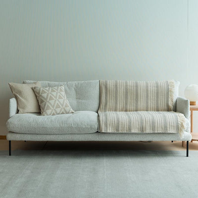 Razat Jacquard Woven Throw White & Black