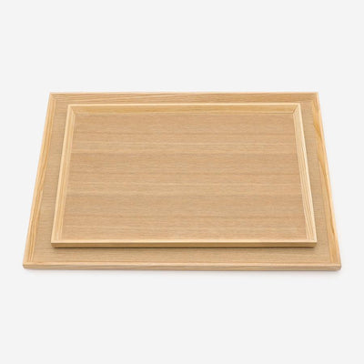 Stackable Wood Tray Small Natural