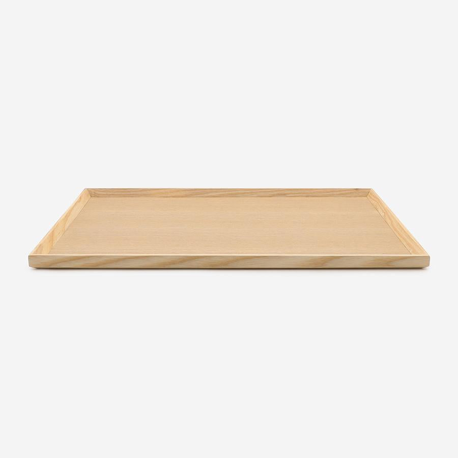 Stackable Wood Tray Large Natural