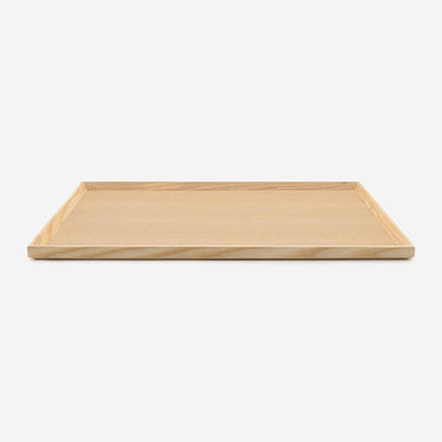 Stackable Wood Tray Large Natural