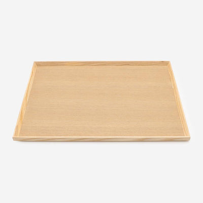 Stackable Wood Tray Large Natural