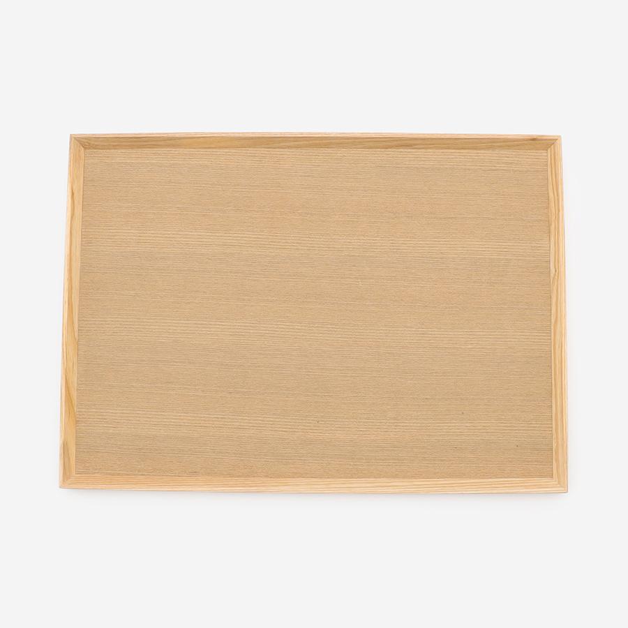 Stackable Wood Tray Large Natural