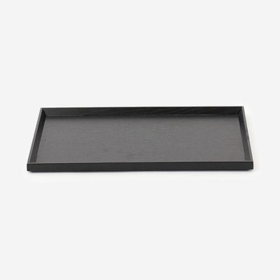 Stackable Wood Tray Small Black