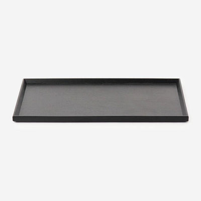 Stackable Wood Tray Large Black