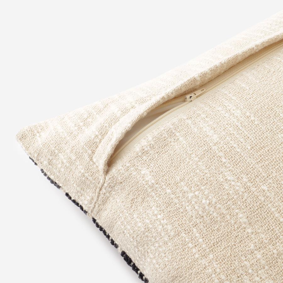 Arch Cushion Cover 45cm Natural & Black