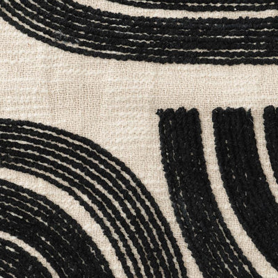 Arch Cushion Cover 45cm Natural & Black