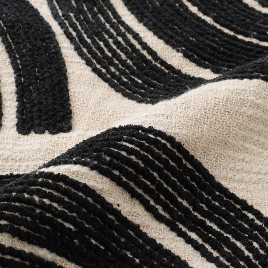 Arch Cushion Cover 45cm Natural & Black