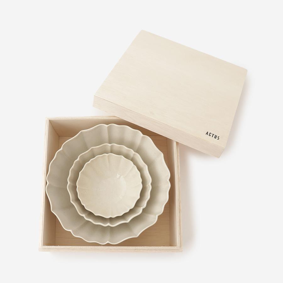 Lotus Ceramic Bowl Set of 3