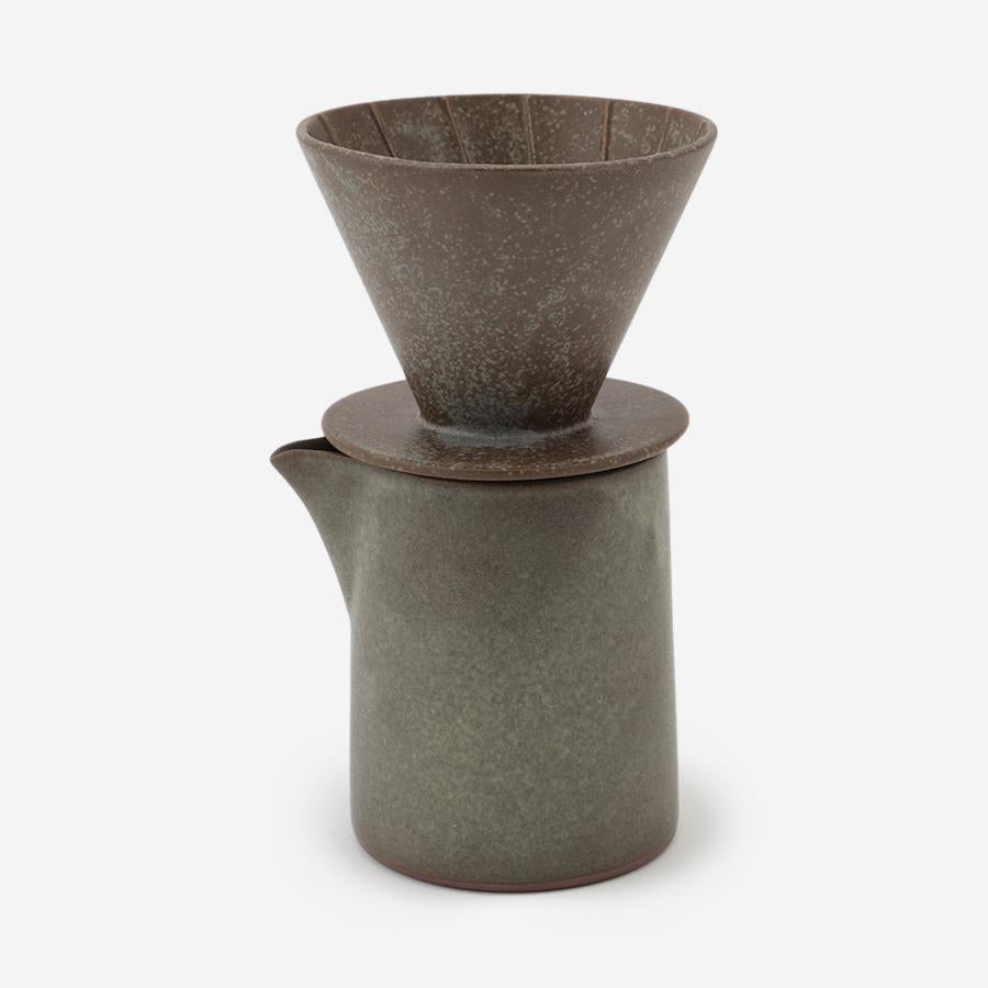 Ceramic Pitcher Rustic Copper