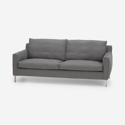 Streamline 2 Seater Leather Sofa Black