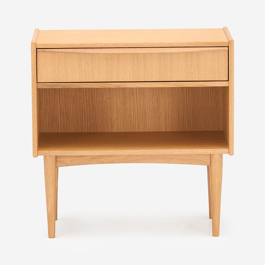 H.W.F Bedside Table 1 Drawer Oak