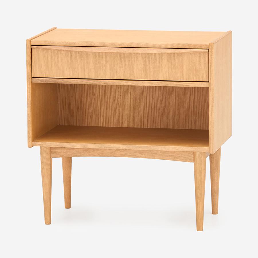 H.W.F Bedside Table 1 Drawer Oak