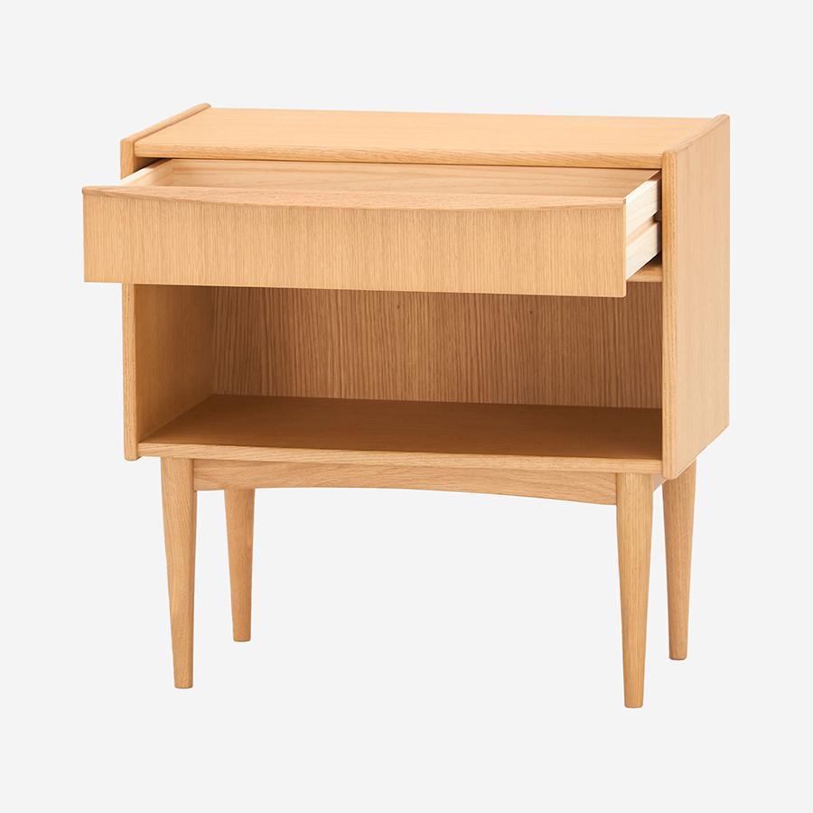 H.W.F Bedside Table 1 Drawer Oak