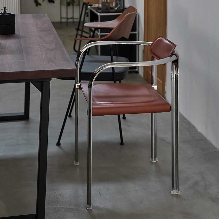 Split Chair Cognac & Chrome