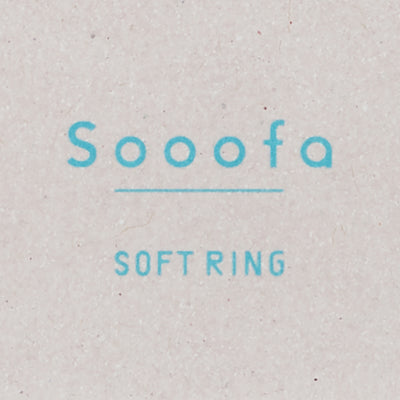 Soft Ring Notebook Sooofa Cardboard 4mm Grid Rule B6 Ash-Gray