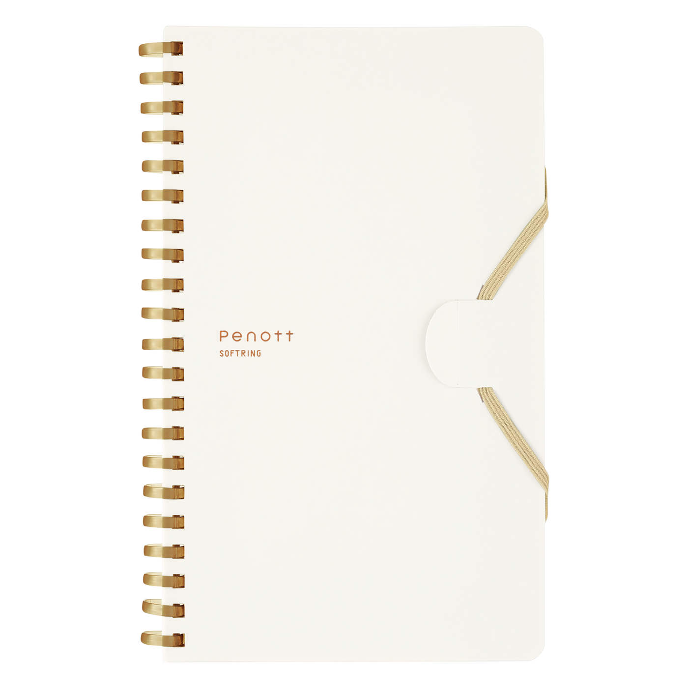 Soft Ring Notebook Penott 5mm Grid Rule B6 70 Sheets White