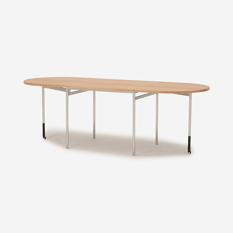 OLU Oval Extendable Dining Table Oak
