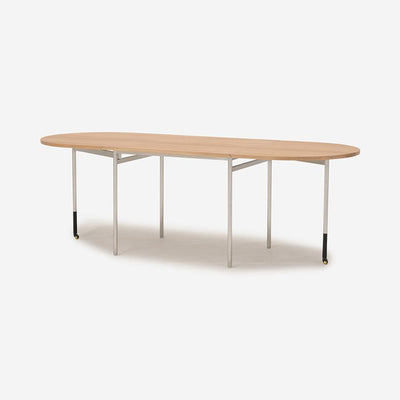 OLU Oval Extendable Dining Table Oak