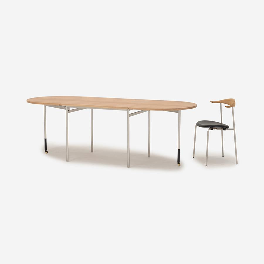 OLU Oval Extendable Dining Table Oak