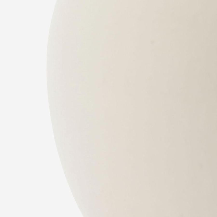 White Ceramic Sphere Flower Vase