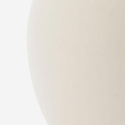 White Ceramic Sphere Flower Vase