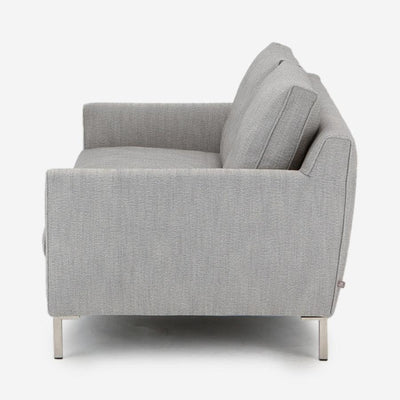 Streamline 2 Seater Leather Sofa Black