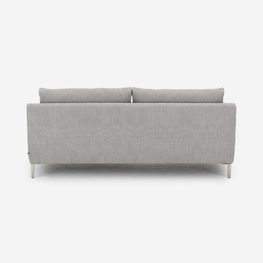 Streamline 2 Seater Leather Sofa Black