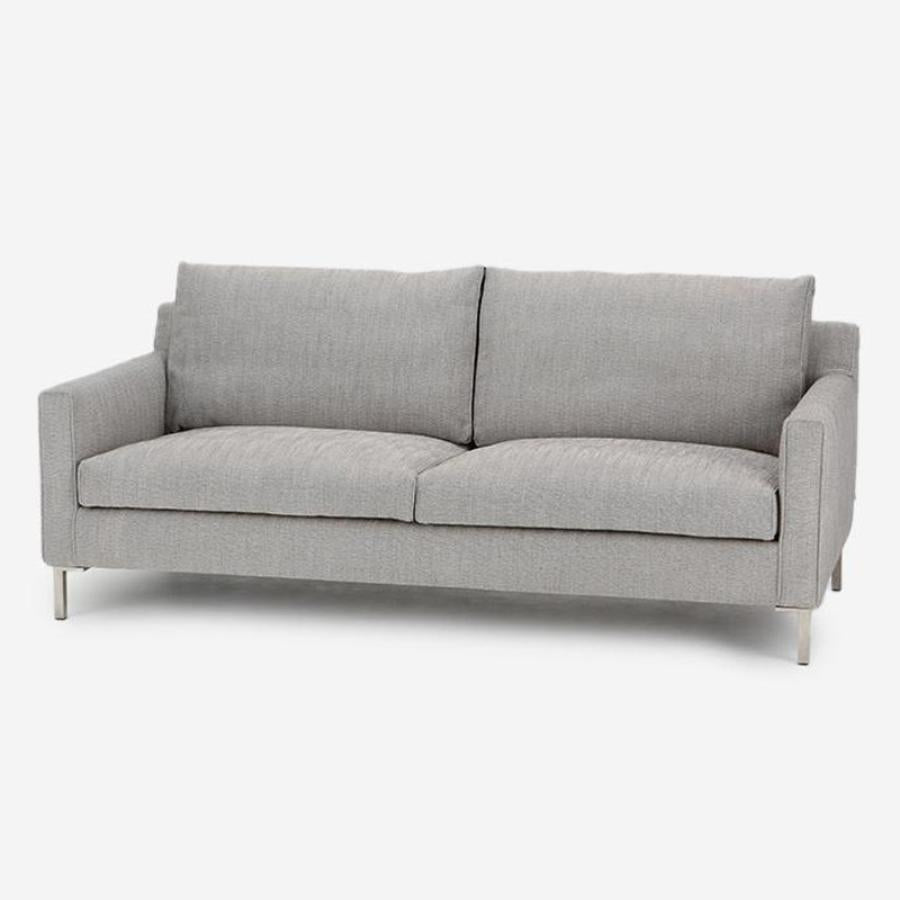 Streamline 2 Seater Leather Sofa Black