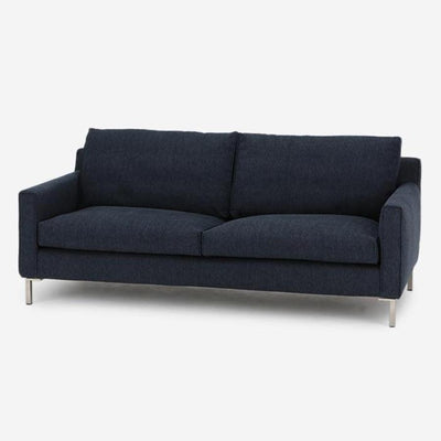 Streamline 2 Seater Leather Sofa Black