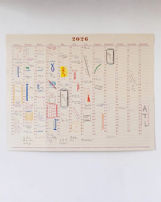 One Year Wall Calendar 2026