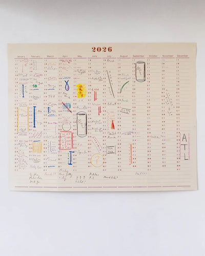 One Year Wall Calendar 2026