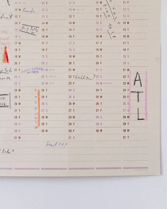 One Year Wall Calendar 2026