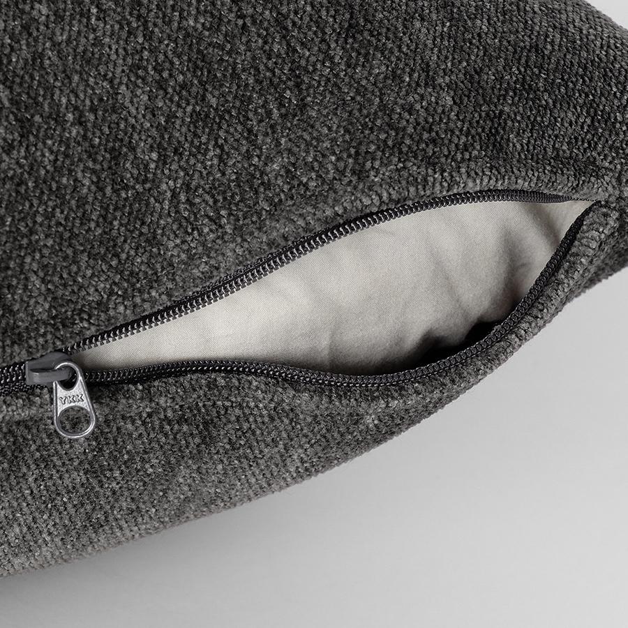 Flat Cushion Cover 50cm Dark Grey