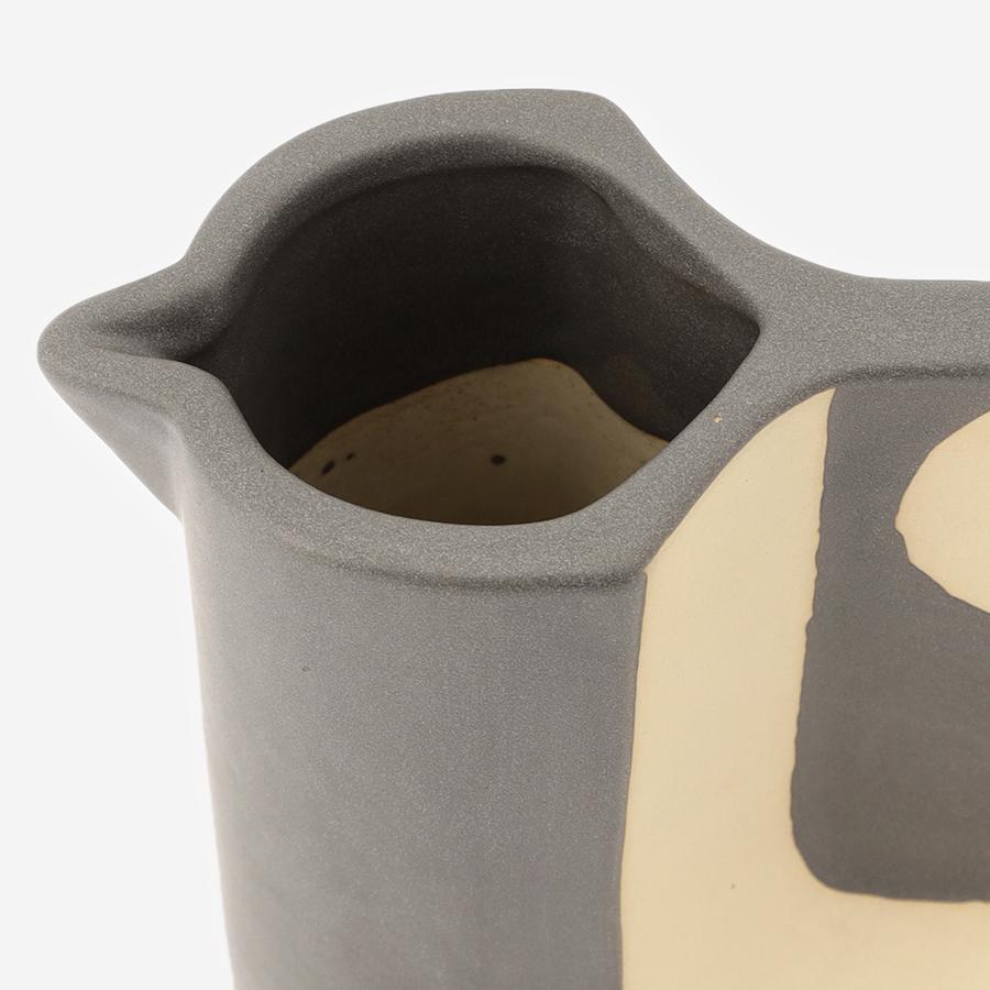 Birdie Ceramic Object with Rattan Handle