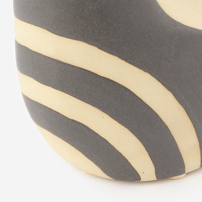 Birdie Ceramic Object with Rattan Handle