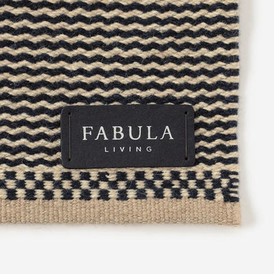 Daisy Rug 170x240cm Black & Beige